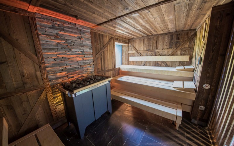 Luxusní sauna Klafs v komerčním wellness- reference Aquamarine Spa